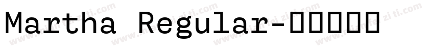 Martha Regular字体转换